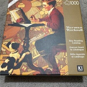 Norman Rockwell Boy Reading Catalog Puzzle